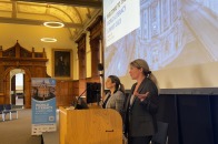 Faculty members Lyndsey Benharris and Katy Covino present at the World Literacy Summit at Oxford University, Spring 2023