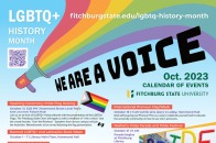 Poster for LGBTQ+ History Month 2023
