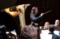 Concert Band with Amy McGlothlin conducting in Weston Auditorium