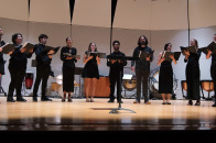 Student choir at Fall Music Mega Mix in Weston 