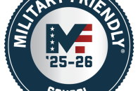 Logo for Military Friendly 2025-26 status