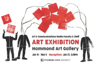 Poster for faculty art exhibit Jan 2026