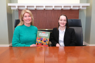 Katy Covino and student Caitlin Moriarty censorship co-authors