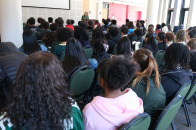 President Hodge speaks during Accepted Student Visit Day