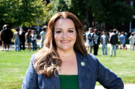 Portrait of Donna Hodge on quad Sept. 2026.