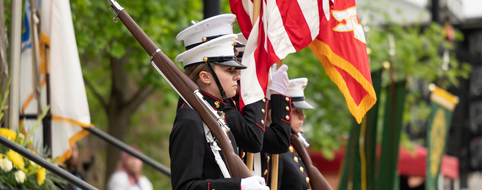 Color Guard at Fitchburg State University