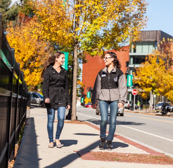 Students Walking and talking