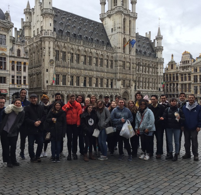 students on European trip