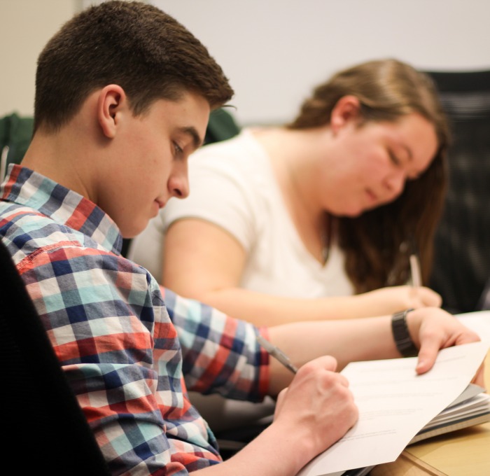 students in class