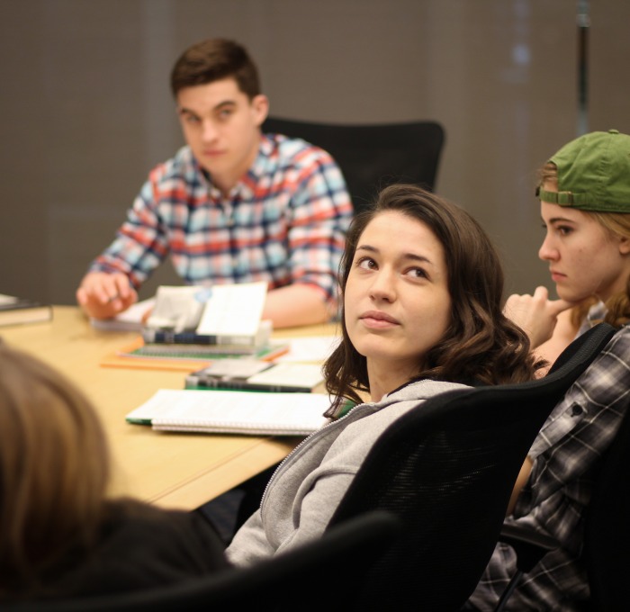 students in class