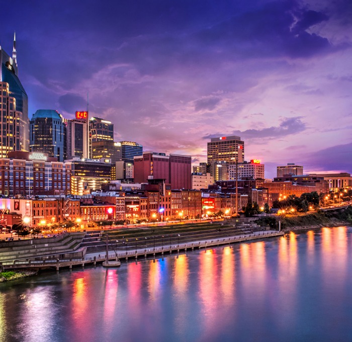 Aerial view of Nashville