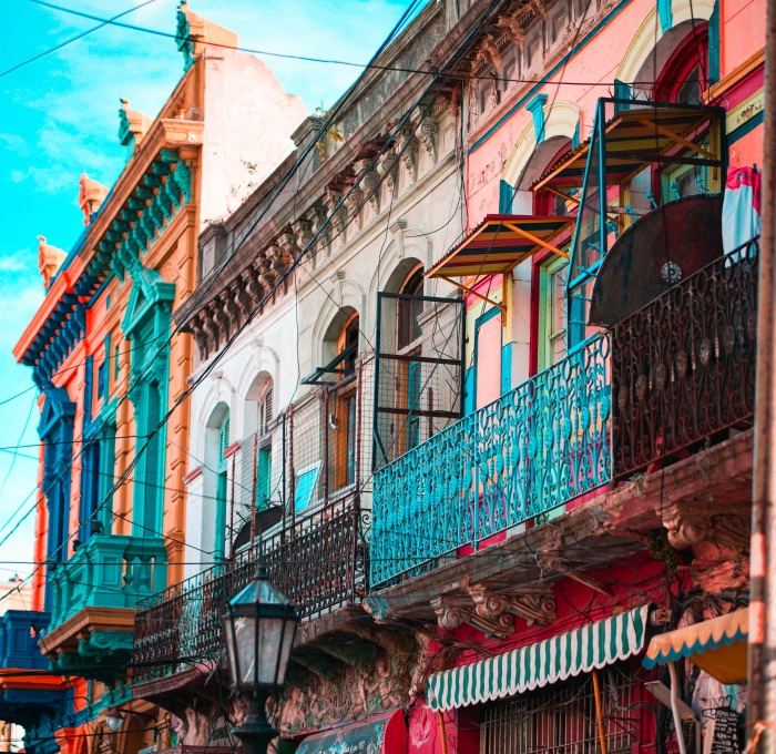 Colorful Buildings in Argentina