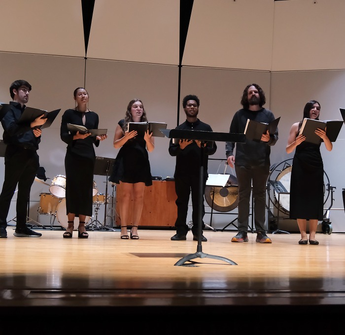Student choir at Fall Music Mega Mix in Weston