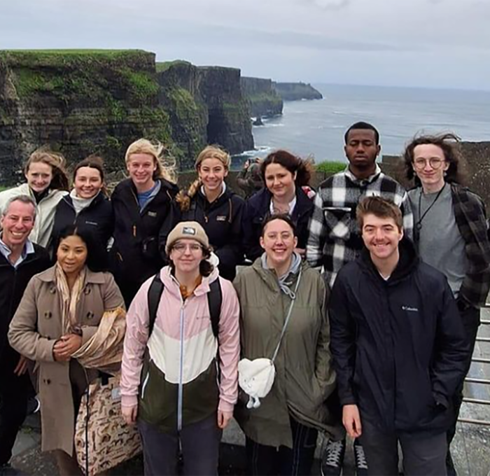 Students with Professor Budd in Ireland May 2024