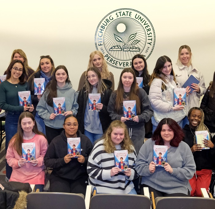 Group of future educator students with books