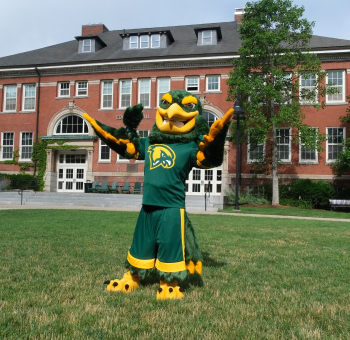 New Freddy on the quad in front of Edgerly