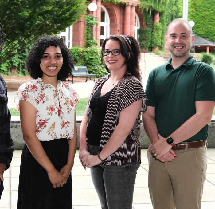 CARE and Case Management staff outside Thompson Hall. 