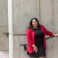 Alexandra Valdez '15 at Boston City Hall