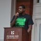 Dimitri Moore speaking at Unity Rally