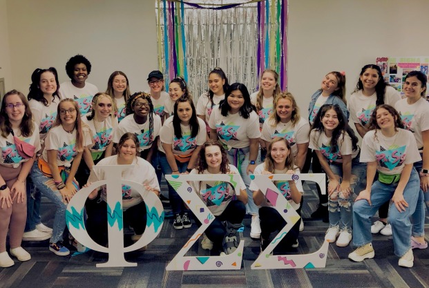 Greek Life Phi Sigma Sigma Sorority Group Photo