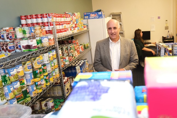 President in the food pantry Falcon Bazaar