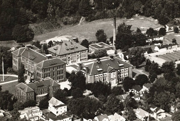 Historial photograph of the quad