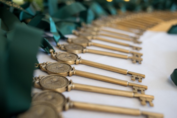Gold Key Society induction closeup