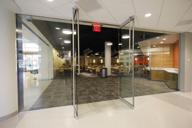 Entrance to Falcon Hub in Hammond Hall