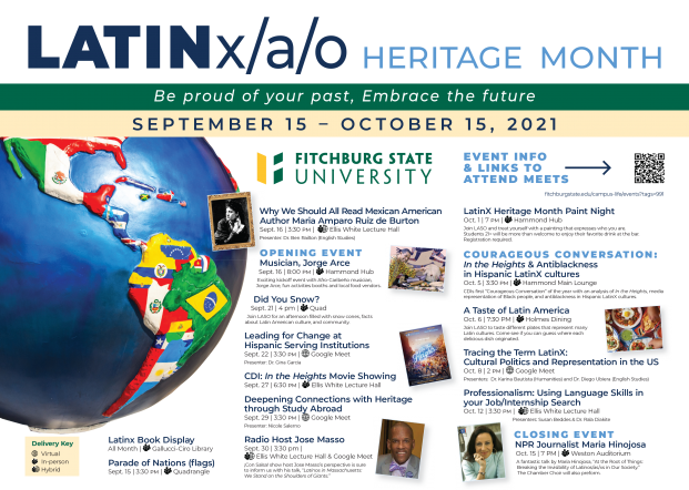 Updated poster for Latinx Heritage Month 2021