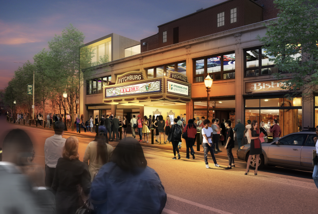 Rendering of renovated Main Street Theater Block