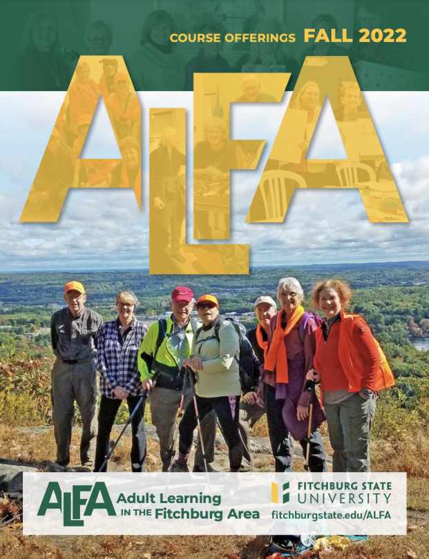 Image of brochure cover for ALFA Fall 2022 courses