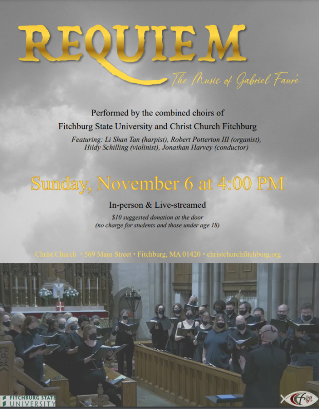 Poster for choral concert Nov 2022