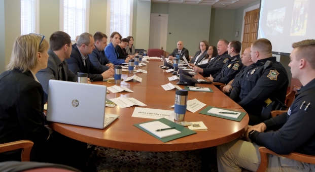 Moldovan delegation and Fitchburg leaders discuss policing and education