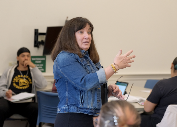 Jannette McMenamy teaching in classroom