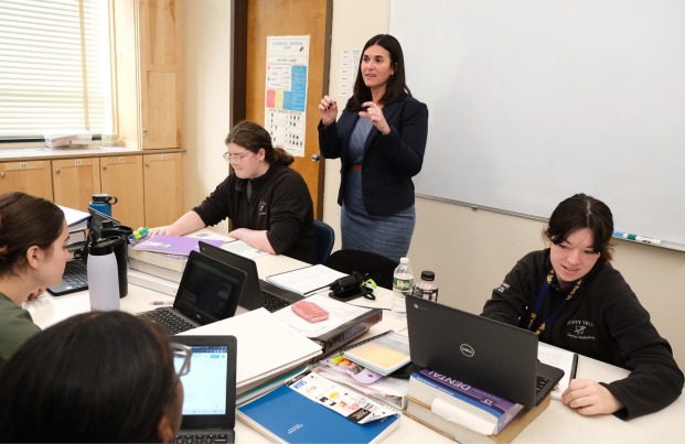 Dayana Carlson in the classroom