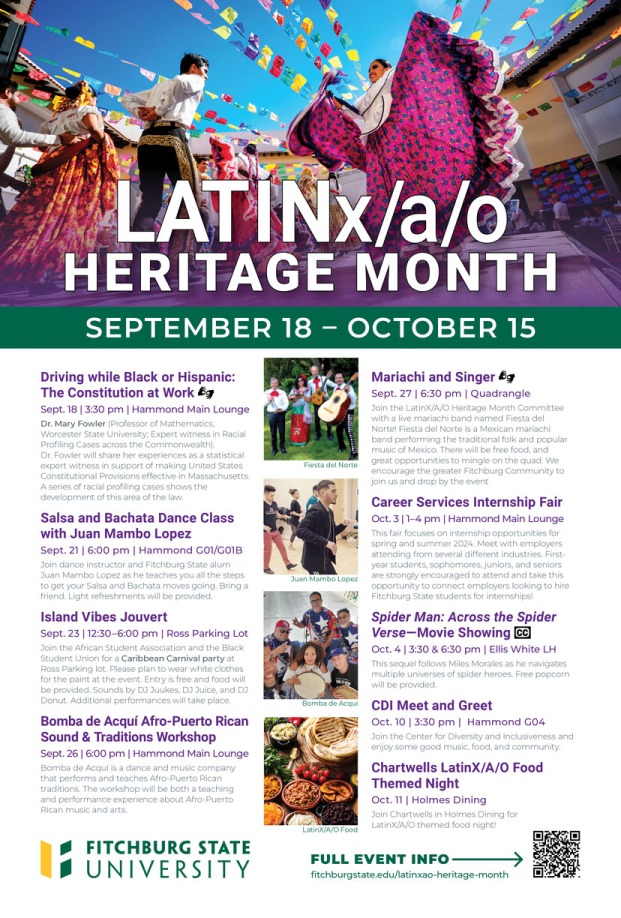 Poster for Latinx/a/o Heritage Month 2023