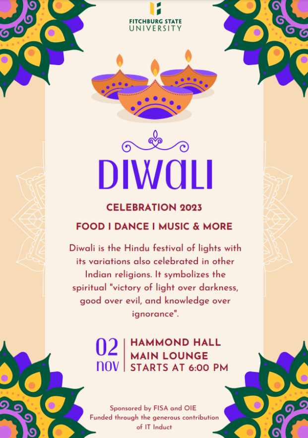 Poster for Diwali 2023 celebration