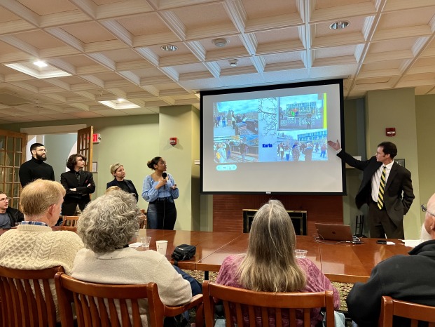 Karla Taveras Guerra talking about her experience during the Heart of Europe Program in 2023