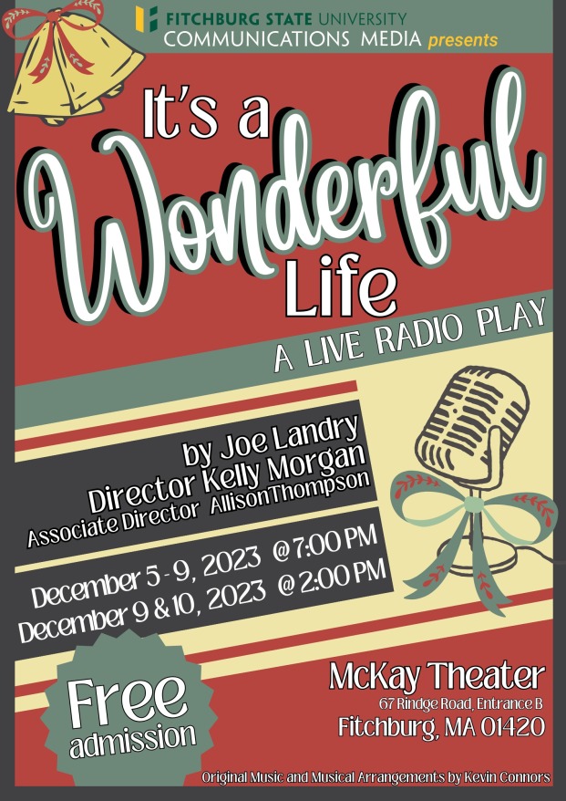 Poster for December 2023 theater production It's a Wonderful Life