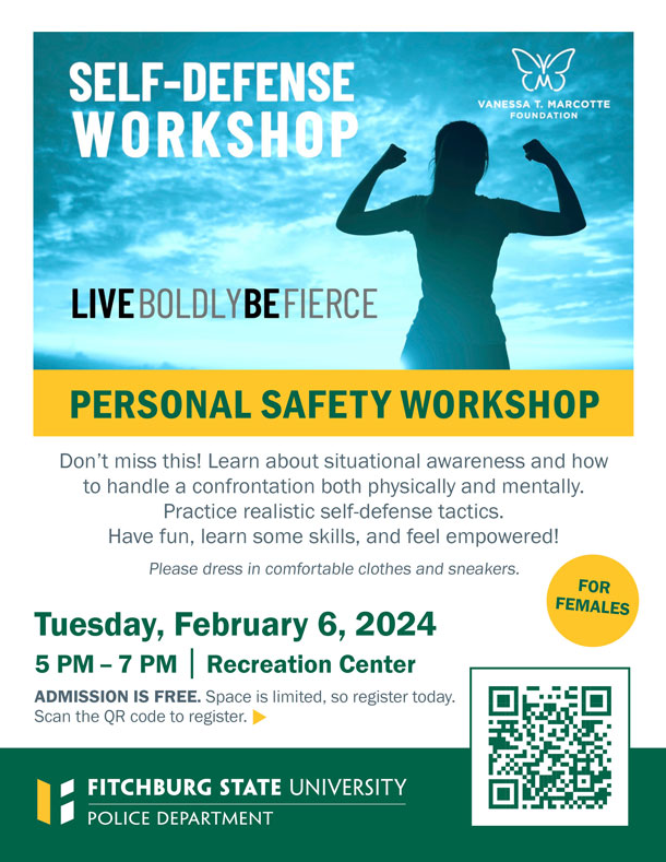Self defense workshop flyer