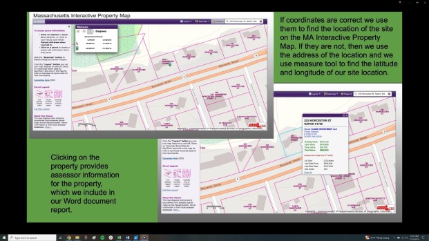 MA Interactive Property Map MAss DEP Brownfield Project