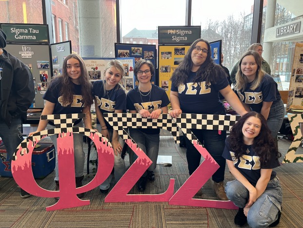 Greek Life Phi Sig Sig sisters at Rock the Hall