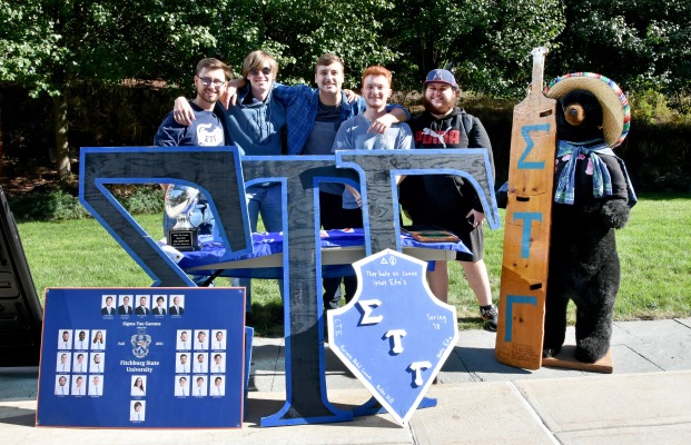 Brothers of Sigma Tau Gamma at Meet the Greeks