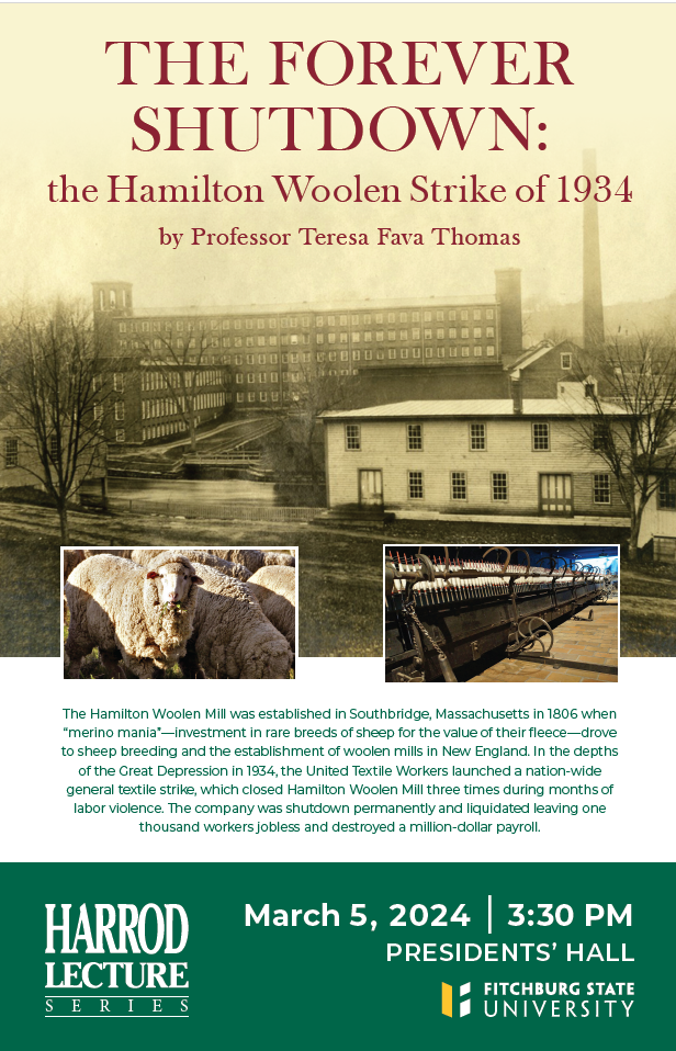 Poster for Teresa Thomas Harrod Lecture March 2024