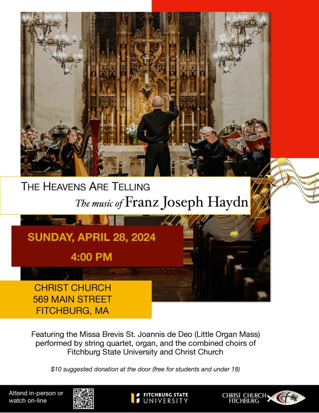Poster for Haydn concert April 2024
