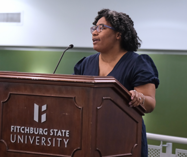 DeMisty Bellinger Delfeld accepts Faculty Award for Research and Scholarship 2024