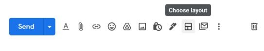 Screenshot of Gmail editor tool on the menu bar