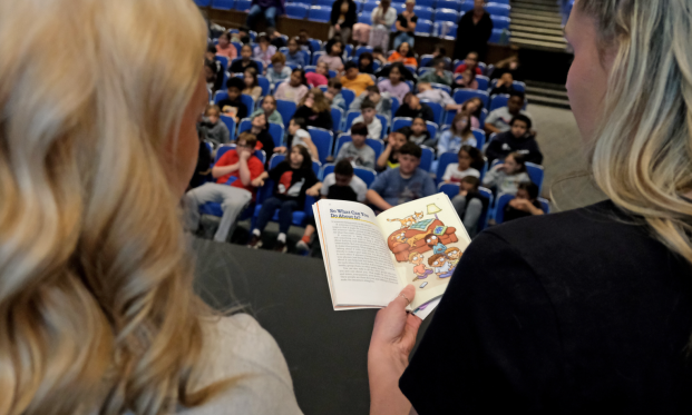 Students make presentation on cell phone safety at McKay Elementary May 2024