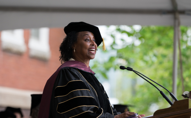 Yla Eason '71 speaks at Undergraduate Commencement