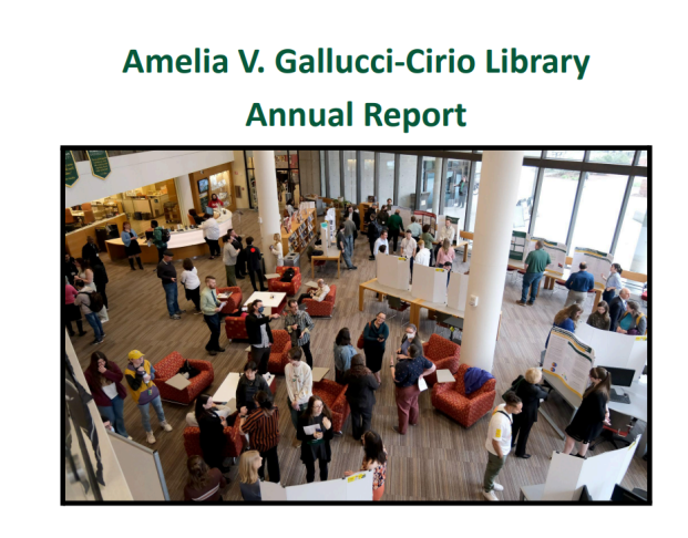 Title page of Library Annual Report